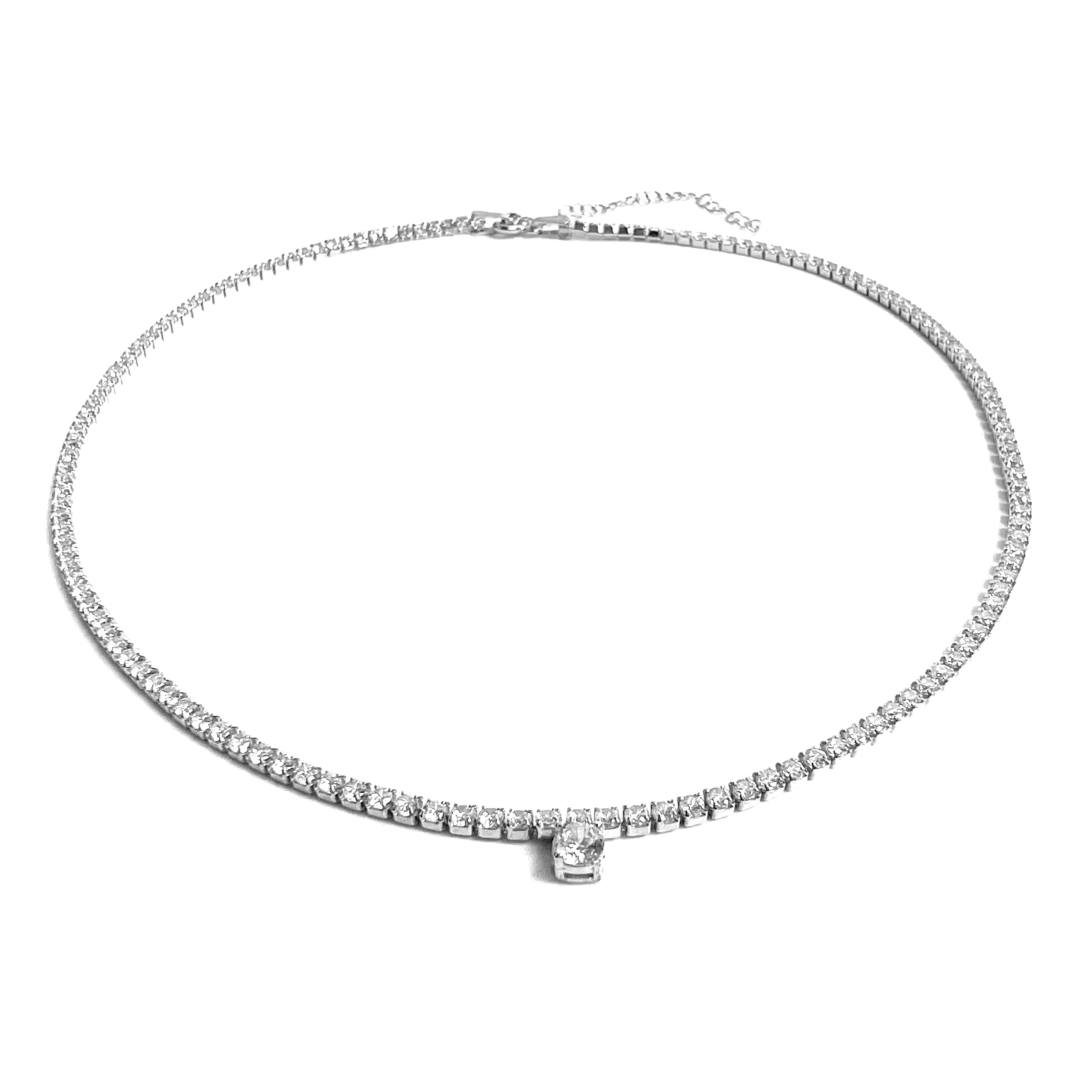 Tennis Choker with Solitaire