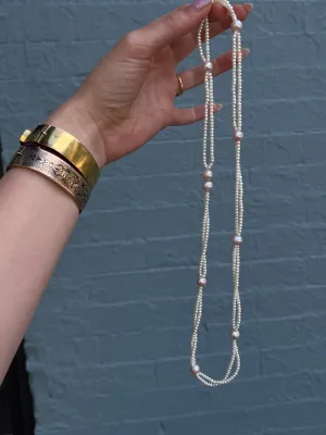 The Eloise Pearl Necklace (Pink Pearls)