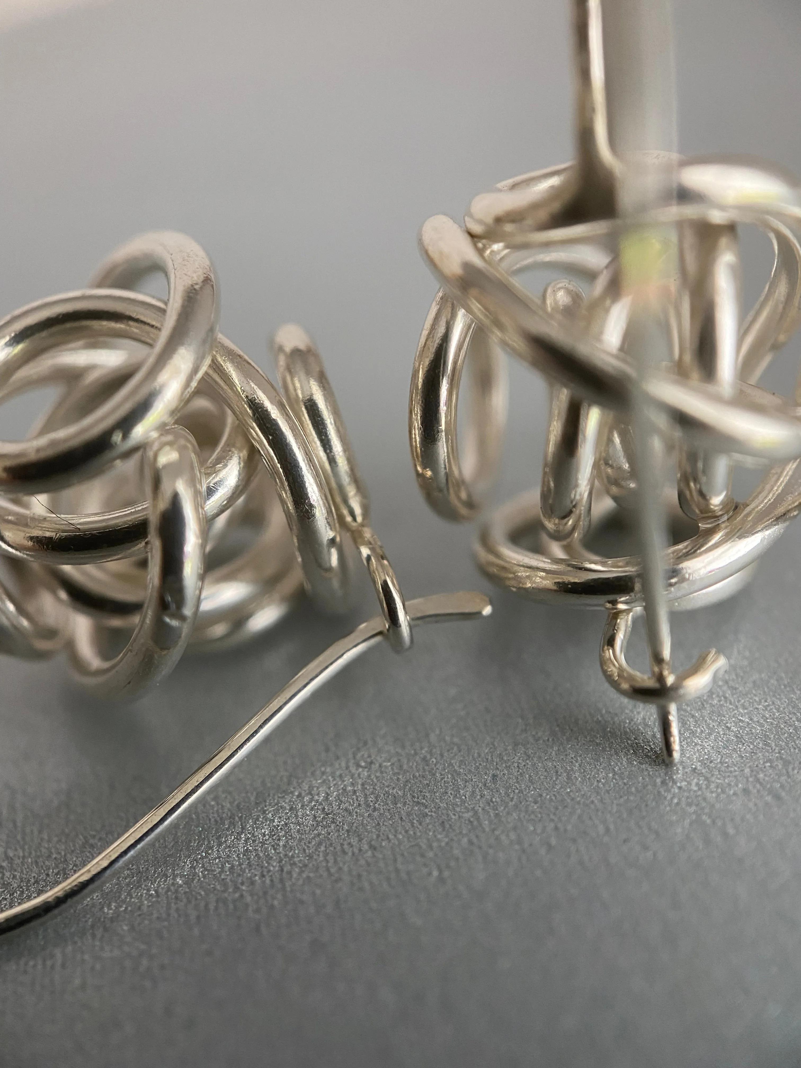 The Large Sculpture Closed Drop Earring