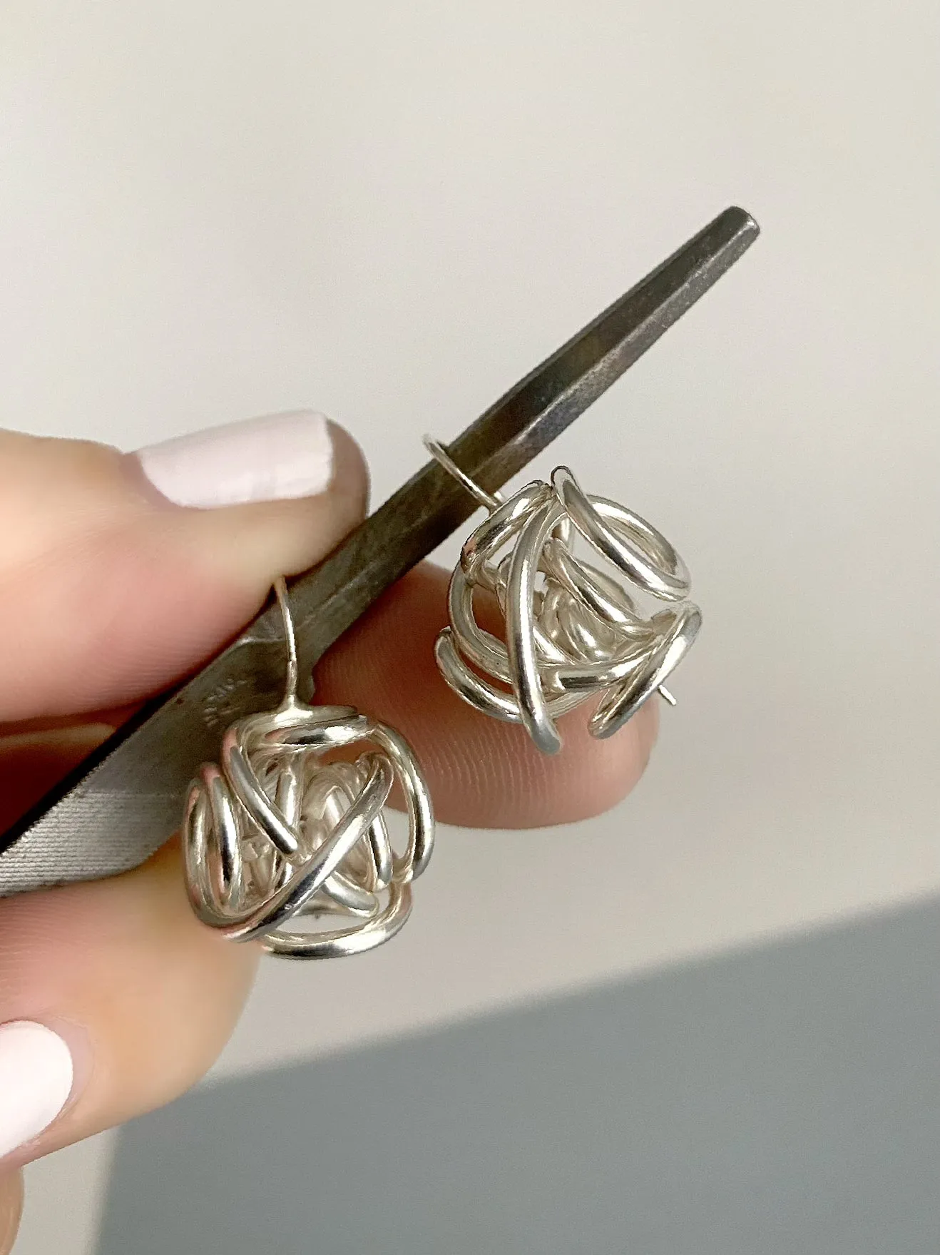 The Large Sculpture Closed Drop Earring