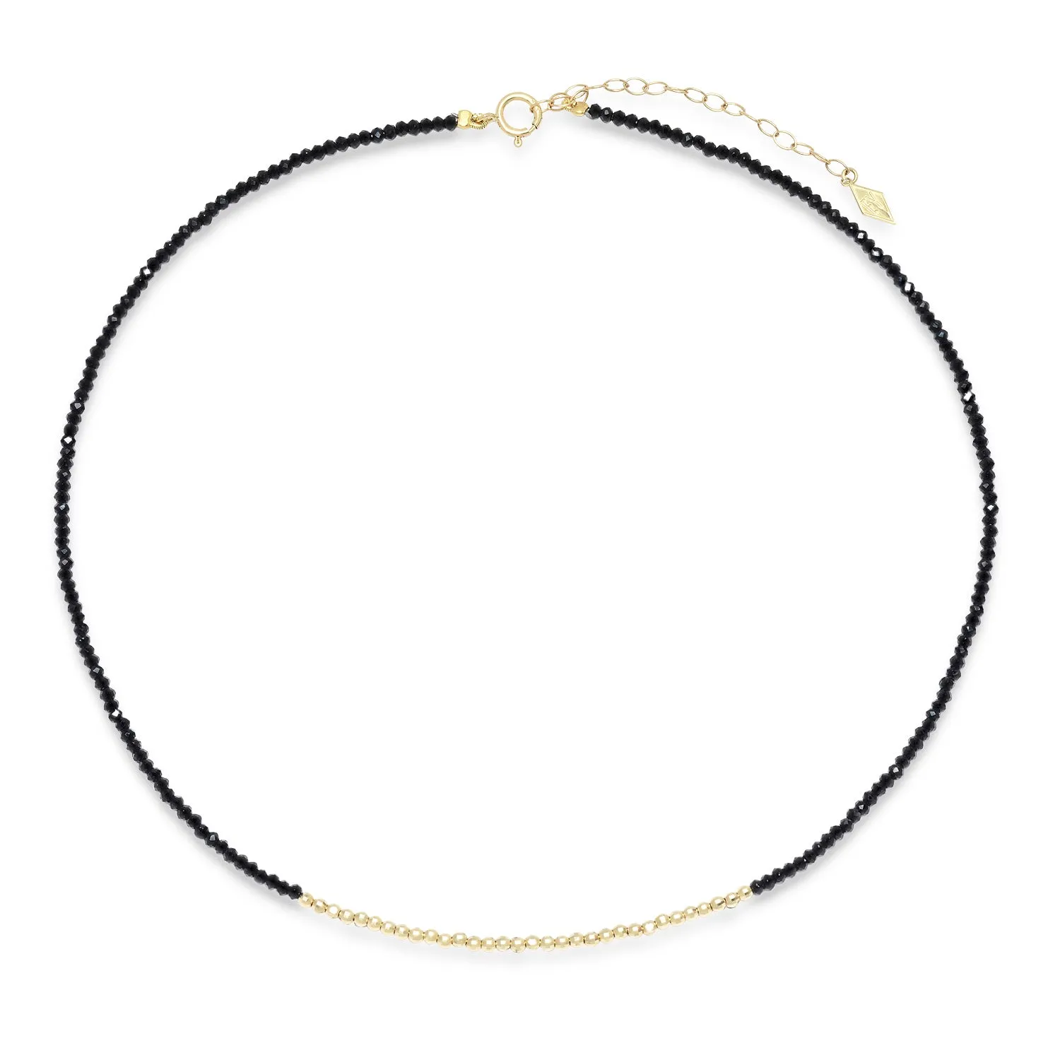 The "Glimmer Choker" with Yellow Gold and Spinel