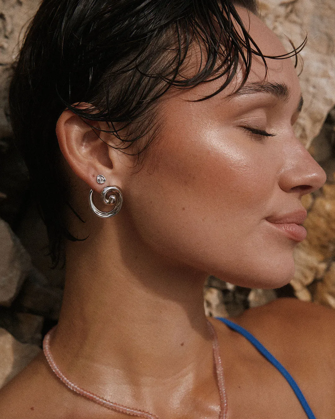 The Seashell Coil Studs