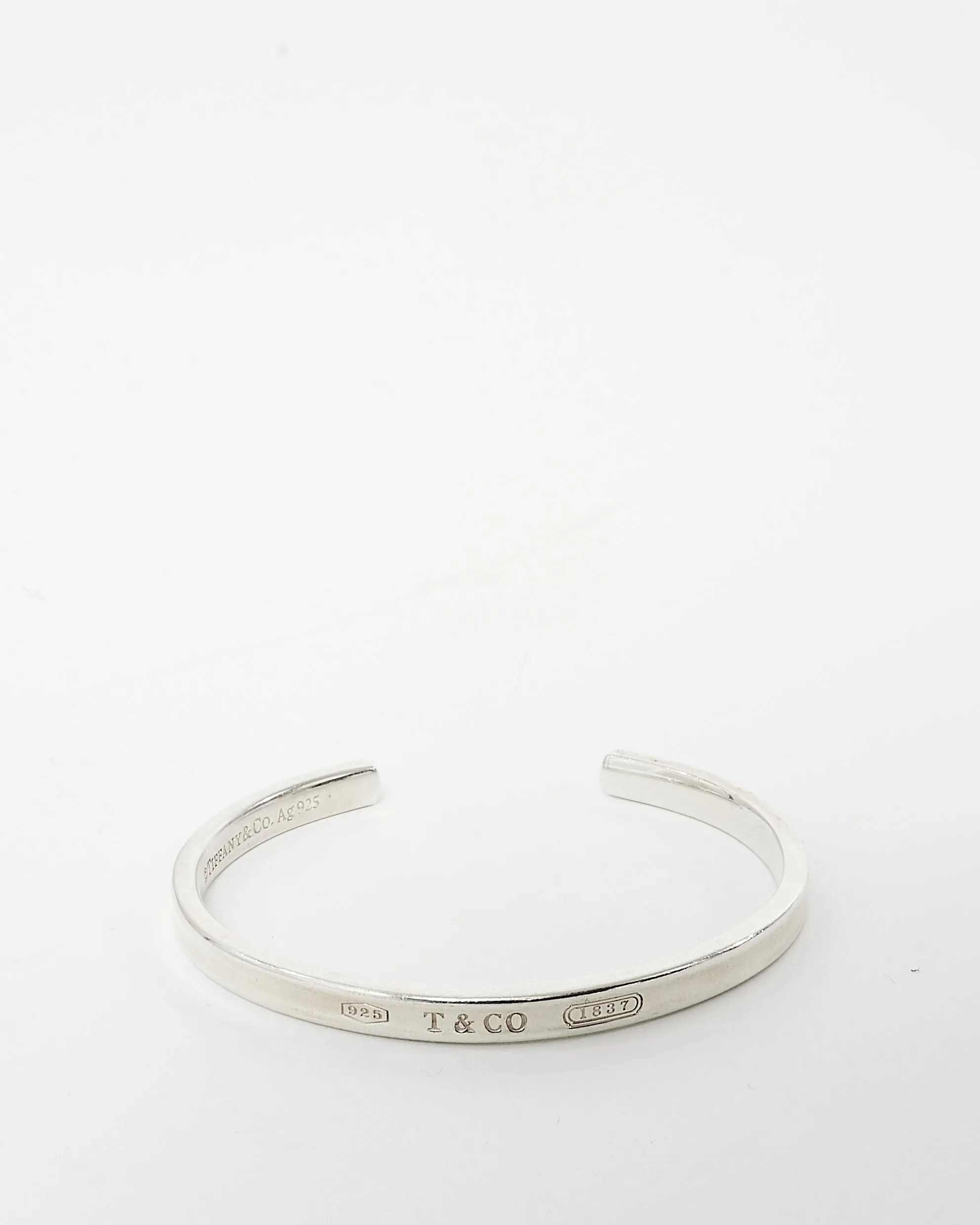Tiffany & Co. Silver T & Co. Bangle Bracelet
