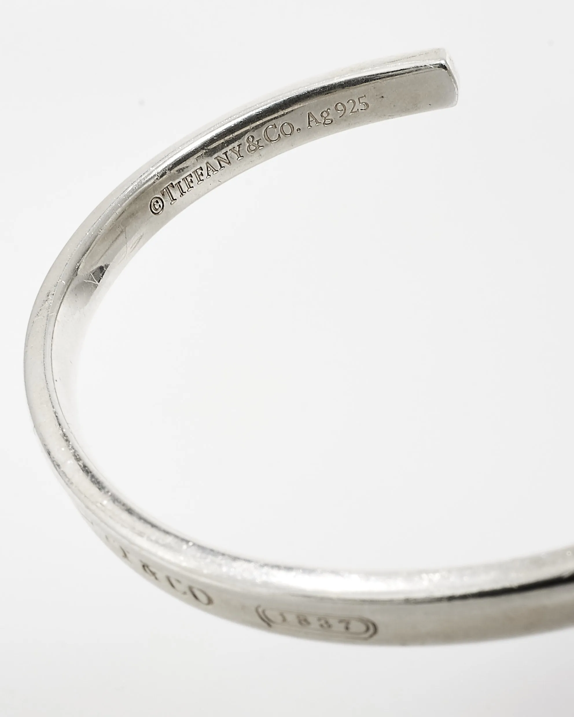 Tiffany & Co. Silver T & Co. Bangle Bracelet
