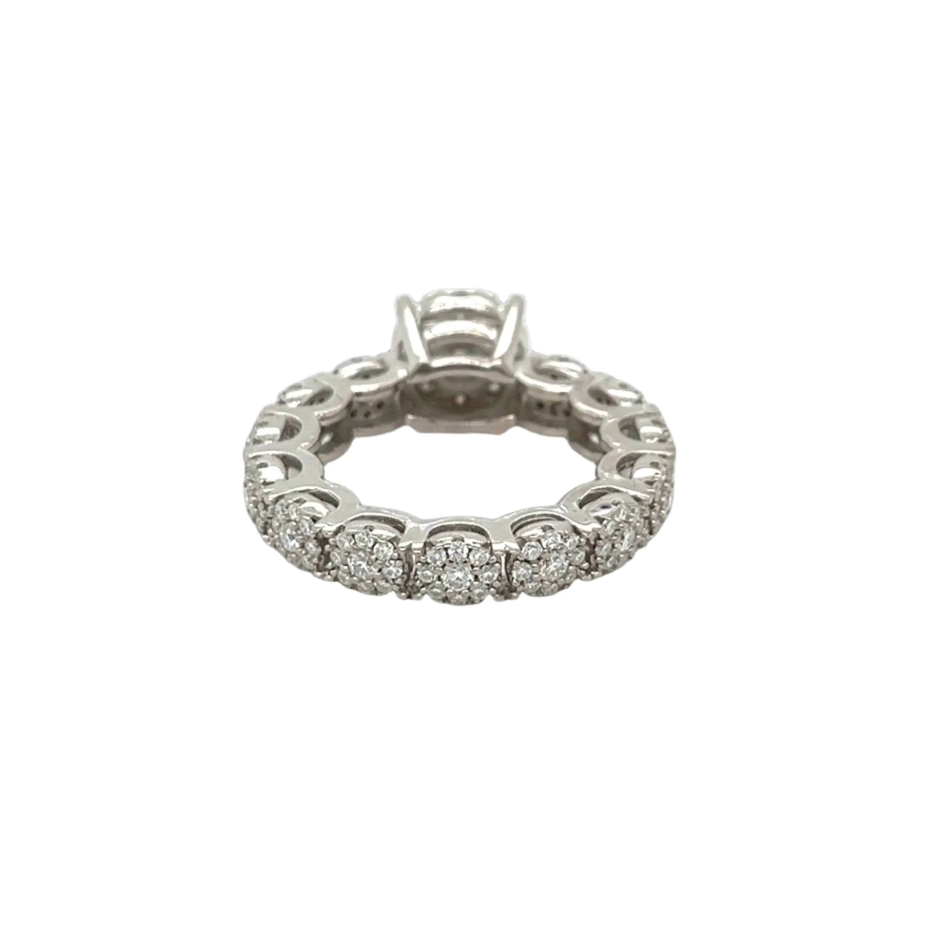 Timeless Radiance Lab-Created Moissanite Fine 925 Sterling Engagement Ring - M102809