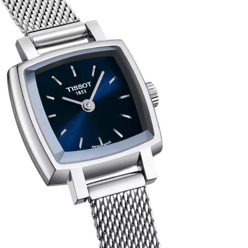 Tissot T-Classic Lovely Square Blue Dial Women 20mm T0581091104100
