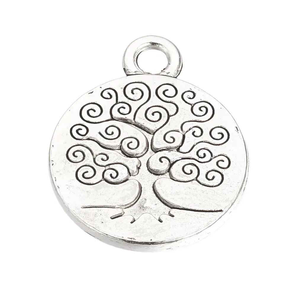 Tree of Life 3/4" Metal Charm 5/pk