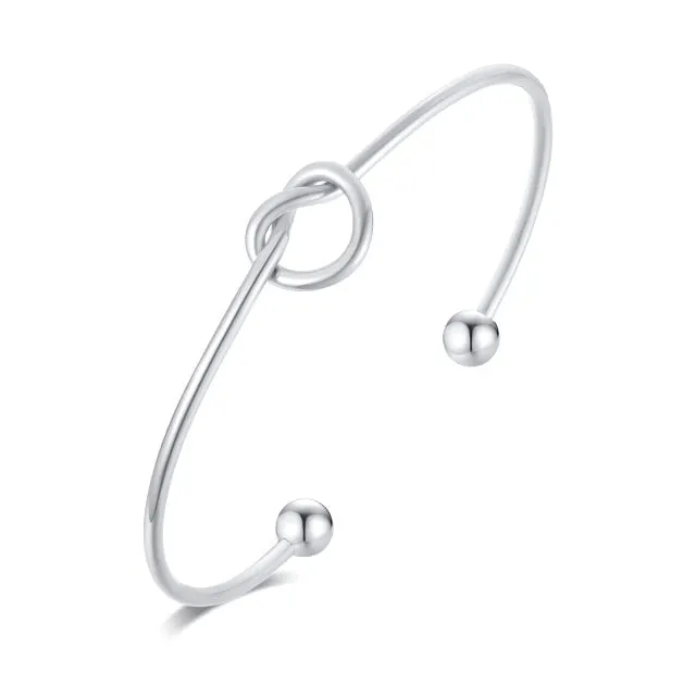 Trendy Open Knot Stylish stainless-steel Bracelet