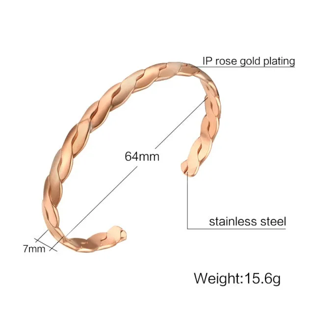Trendy Open Knot Stylish stainless-steel Bracelet