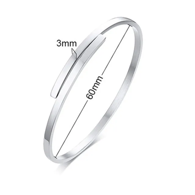 Trendy Open Knot Stylish stainless-steel Bracelet