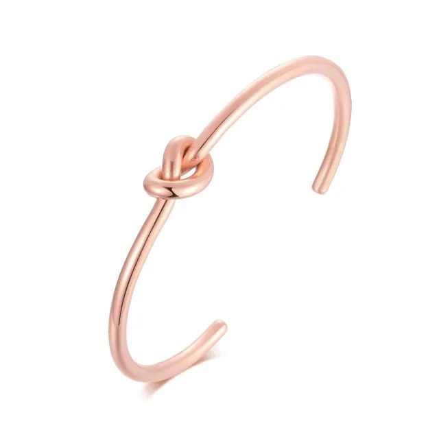 Trendy Open Knot Stylish stainless-steel Bracelet