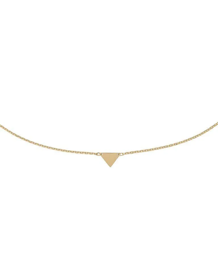 Triangle Necklace 14K