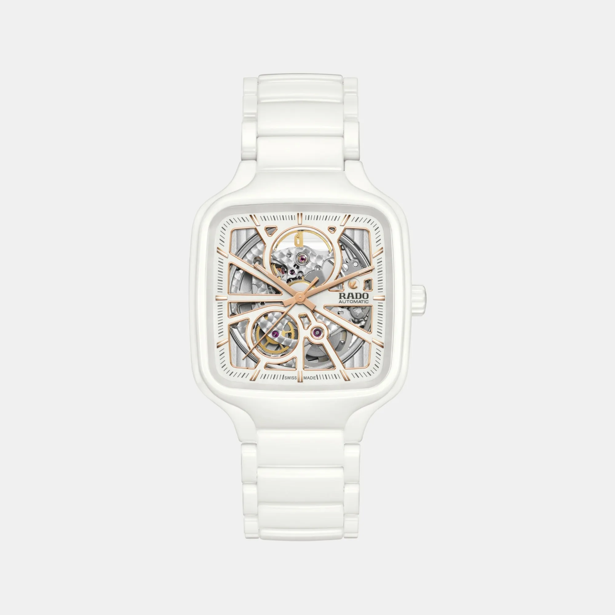 True Square Automatic Women Analog Ceramic Watch R27073012