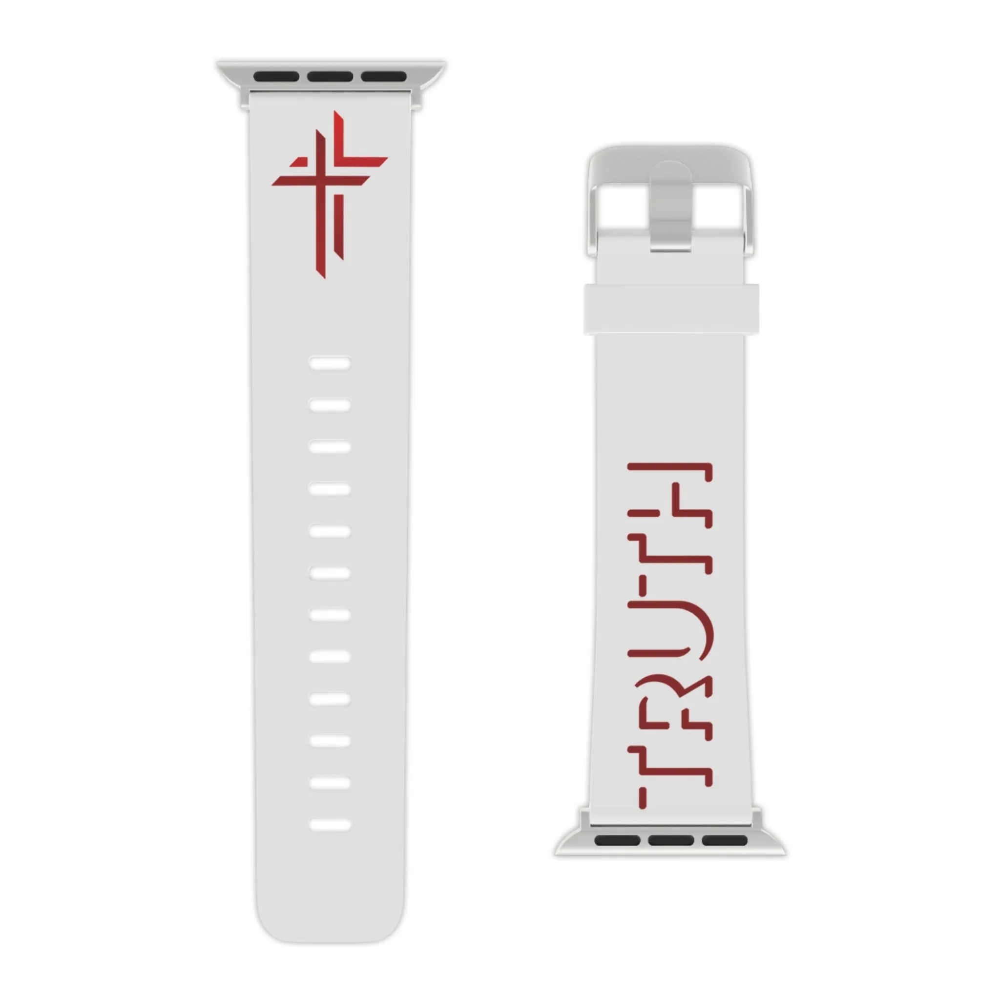 Truth Watch Band - Red Shadow on White for Apple Watch 38/40/42/44