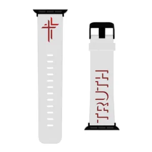 Truth Watch Band - Red Shadow on White for Apple Watch 38/40/42/44