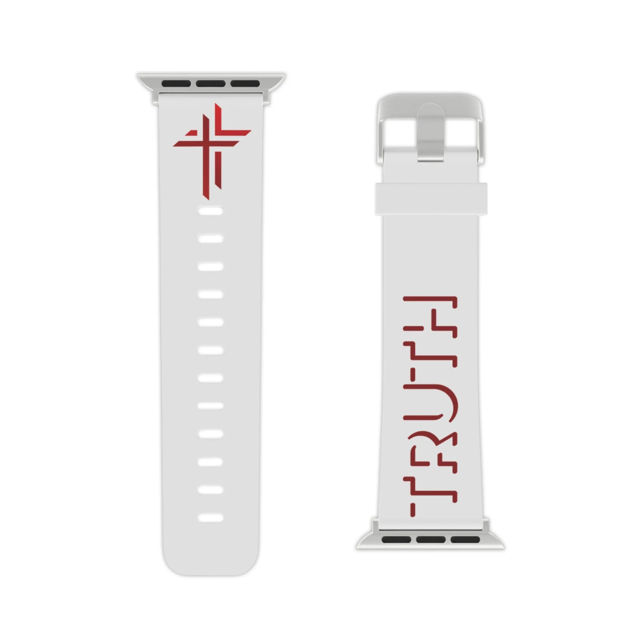 Truth Watch Band - Red Shadow on White for Apple Watch 38/40/42/44