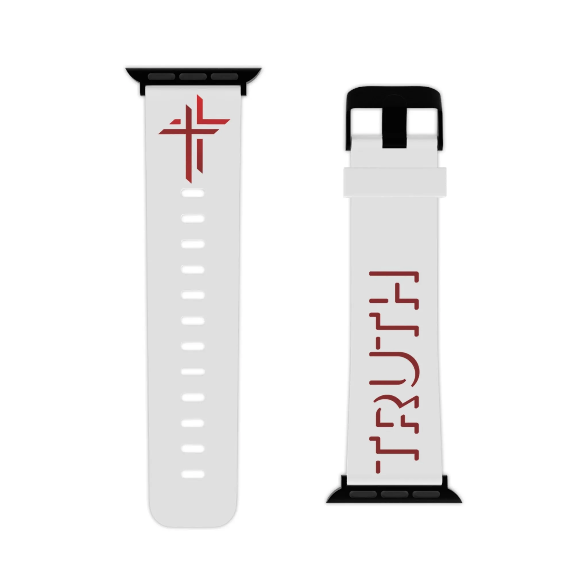 Truth Watch Band - Red Shadow on White for Apple Watch 38/40/42/44