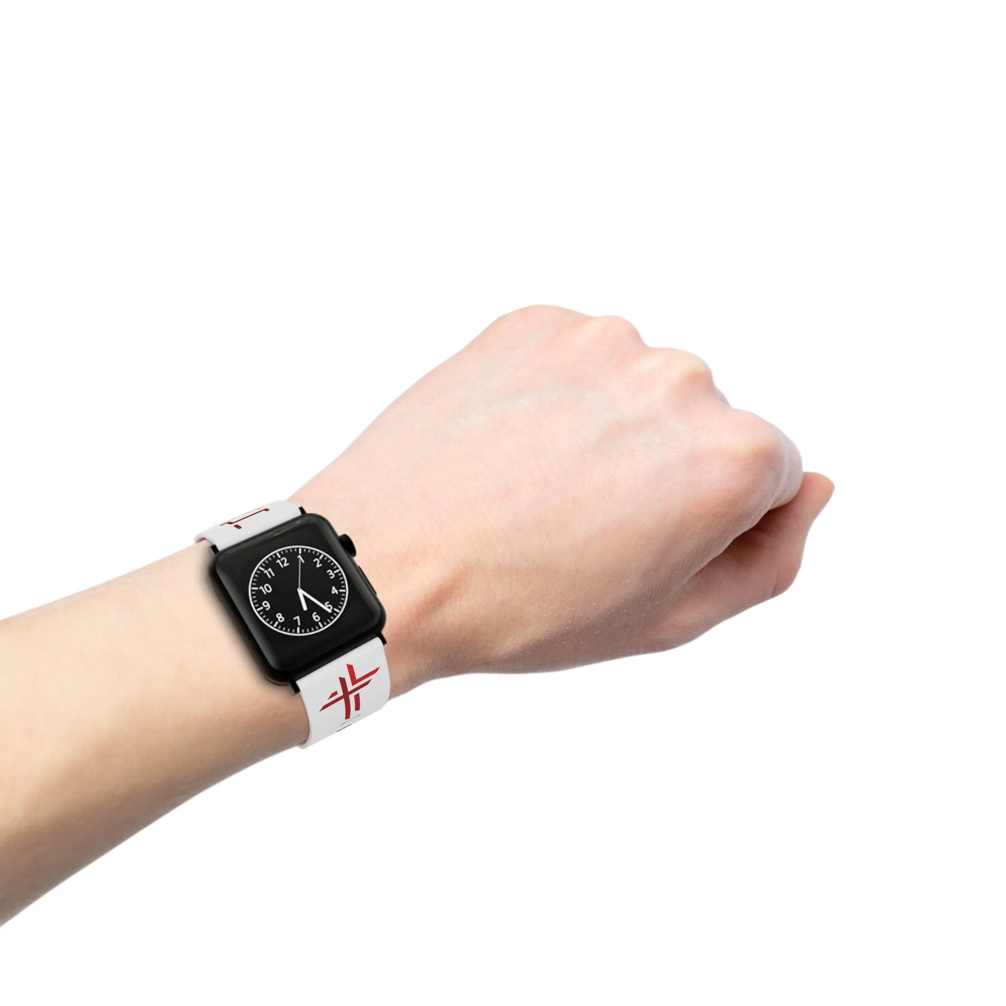 Truth Watch Band - Red Shadow on White for Apple Watch 38/40/42/44