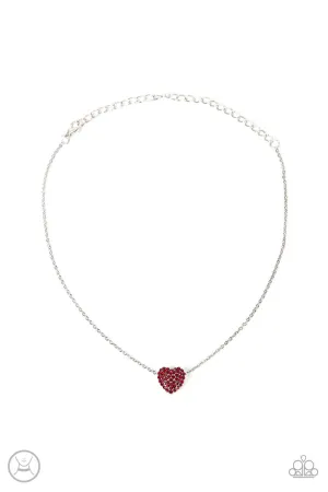 Twitterpated Twinkle Red Paparazzi Choker Necklace