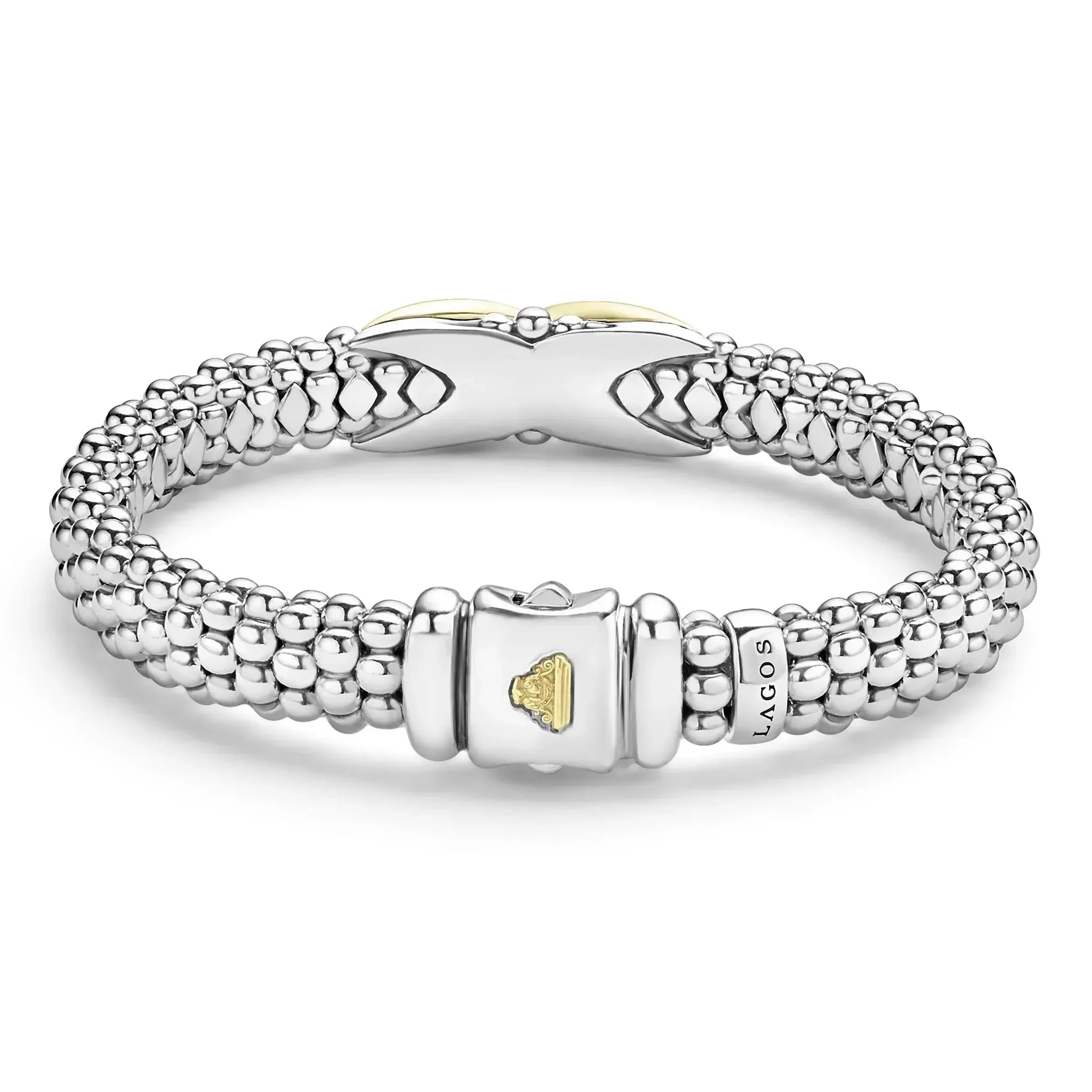 Two-Tone X Caviar Bracelet | 9mm
