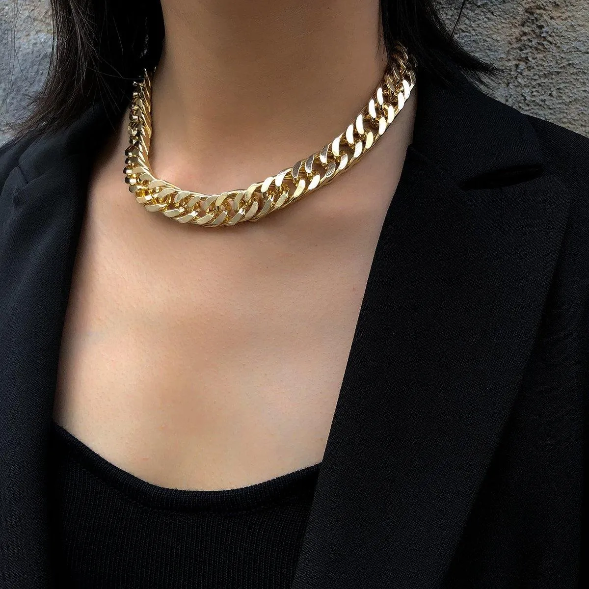 Unisex Rock Choker Necklace