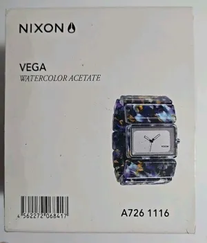 Used NIXON WATCH BOX with Foam Insert & Manual With outer cover VEGA