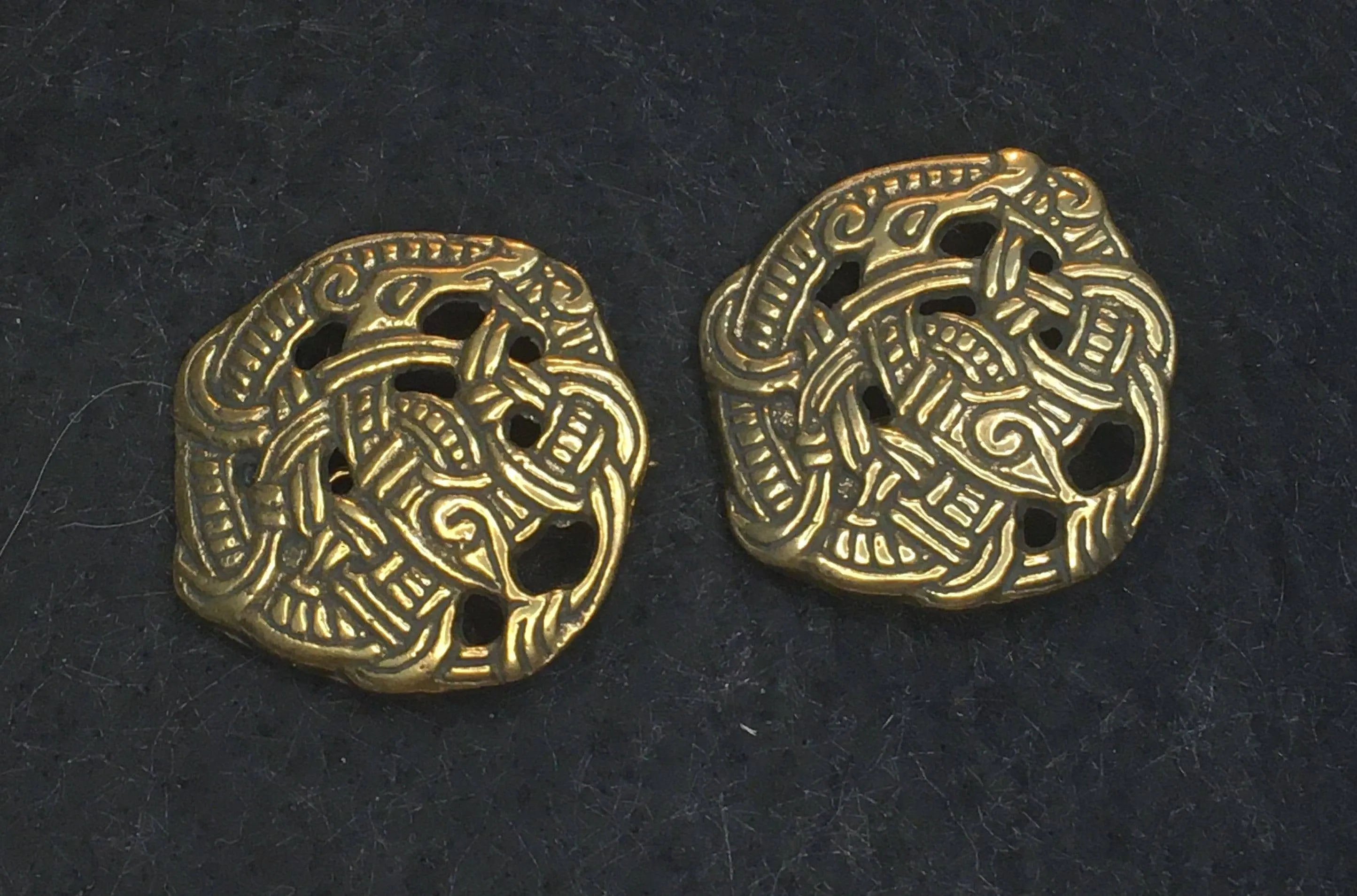 Viking Round Brooches (set of 2) 4 cm