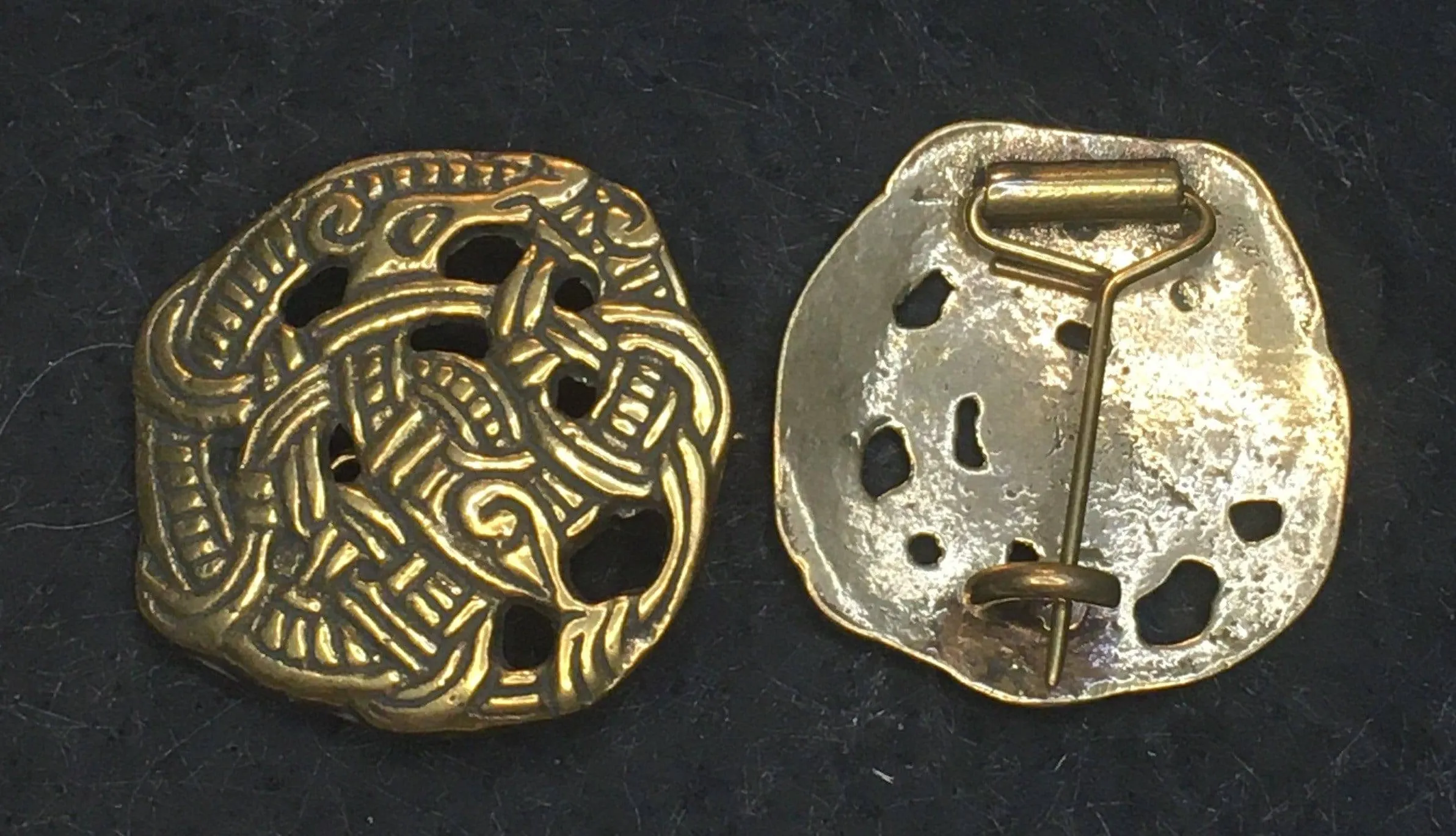 Viking Round Brooches (set of 2) 4 cm