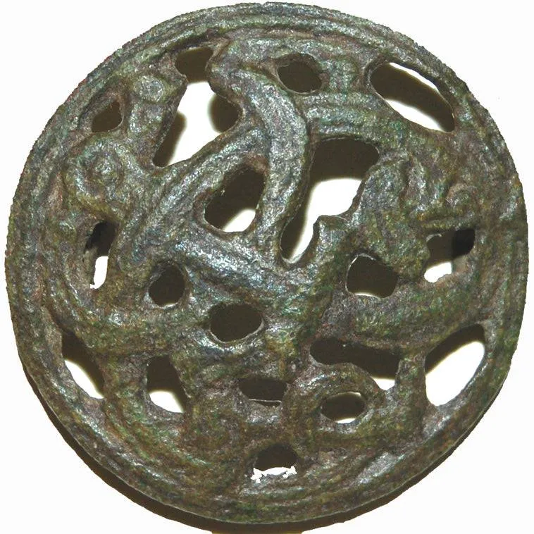 Viking Round Brooches (set of 2) 4.5 cm