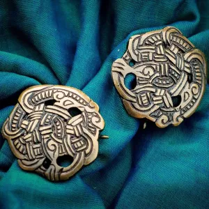 Viking Round Brooches (set of 2) 4.5 cm