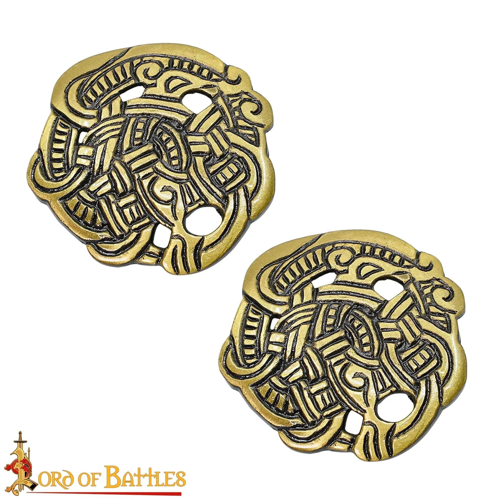 Viking Round Brooches (set of 2) 4.5 cm
