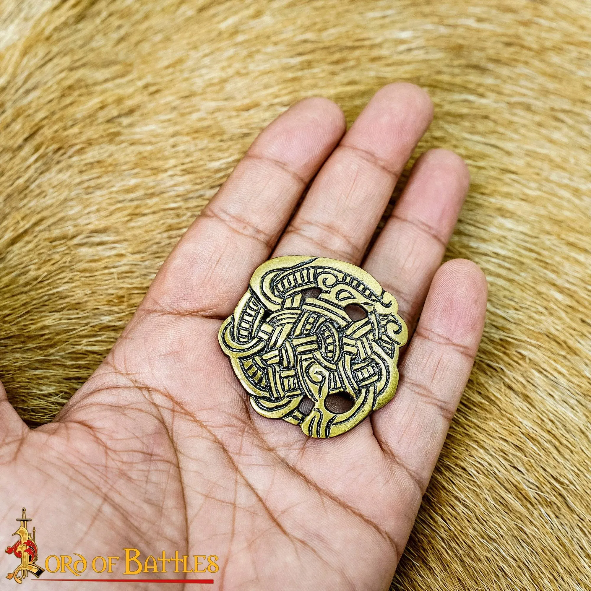 Viking Round Brooches (set of 2) 4.5 cm