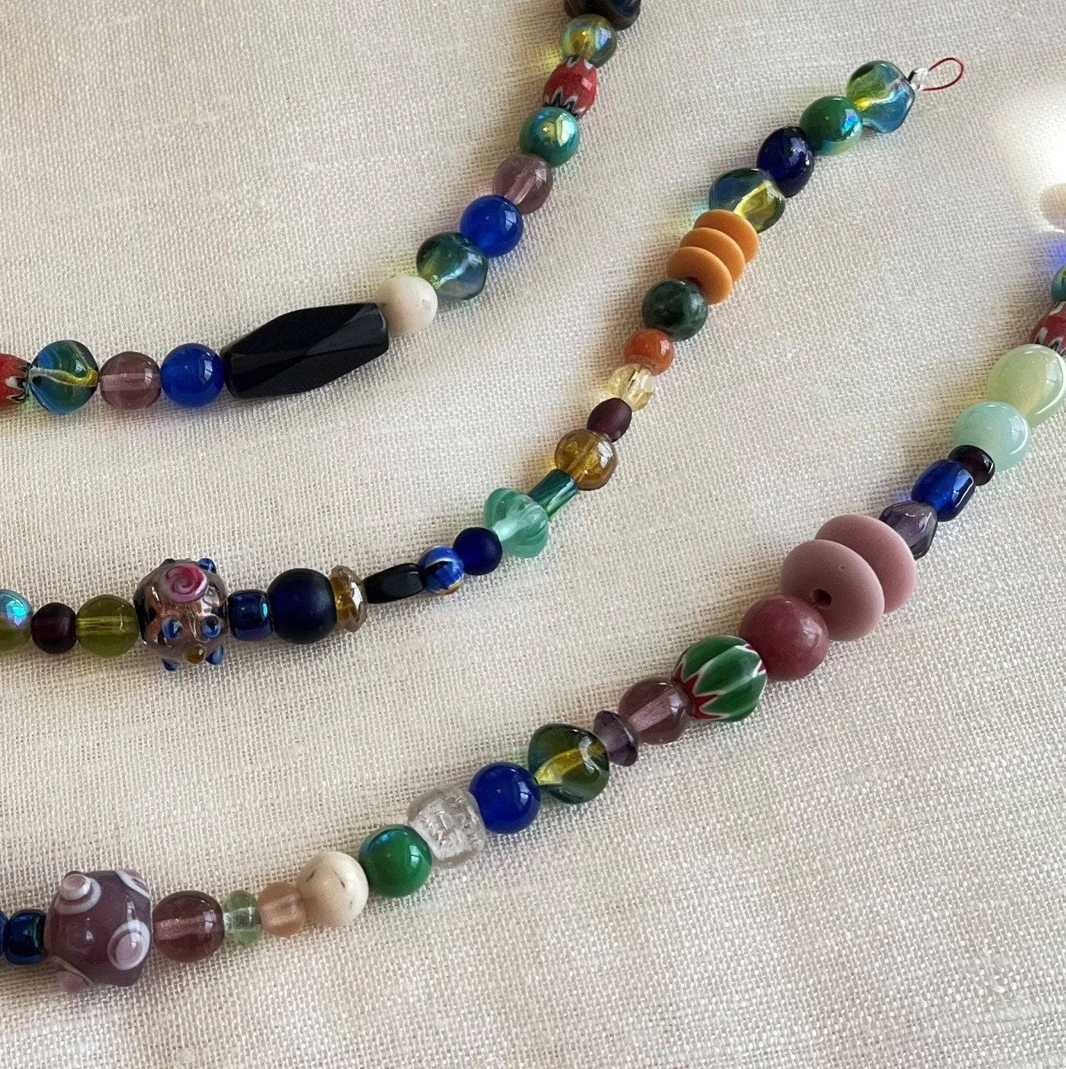 Viking Woman's Brooch and Beaded Necklace Set (Made by Leia)