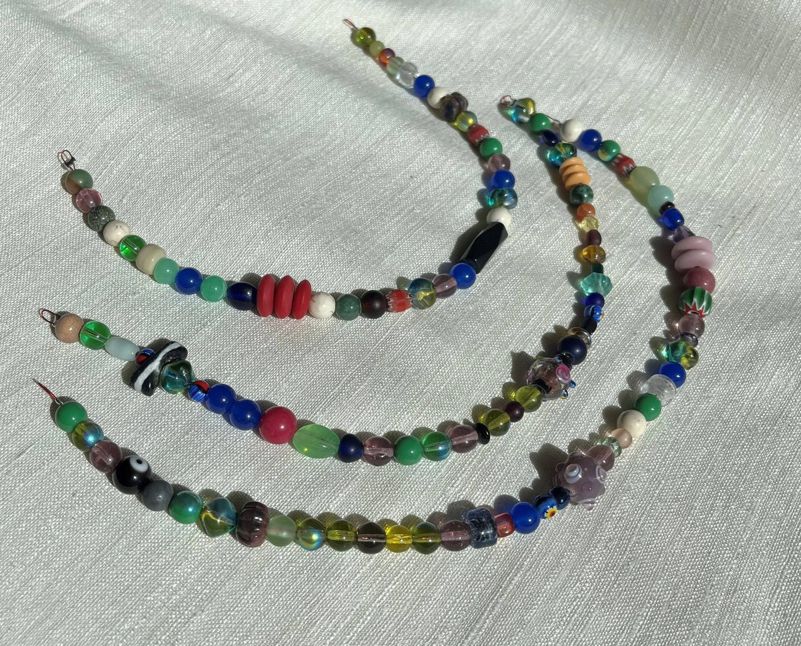Viking Woman's Brooch and Beaded Necklace Set (Made by Leia)
