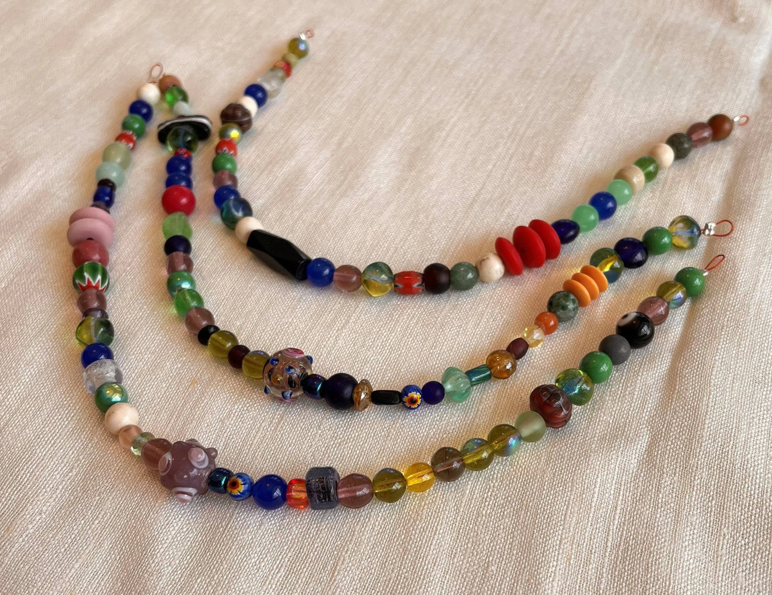 Viking Woman's Brooch and Beaded Necklace Set (Made by Leia)