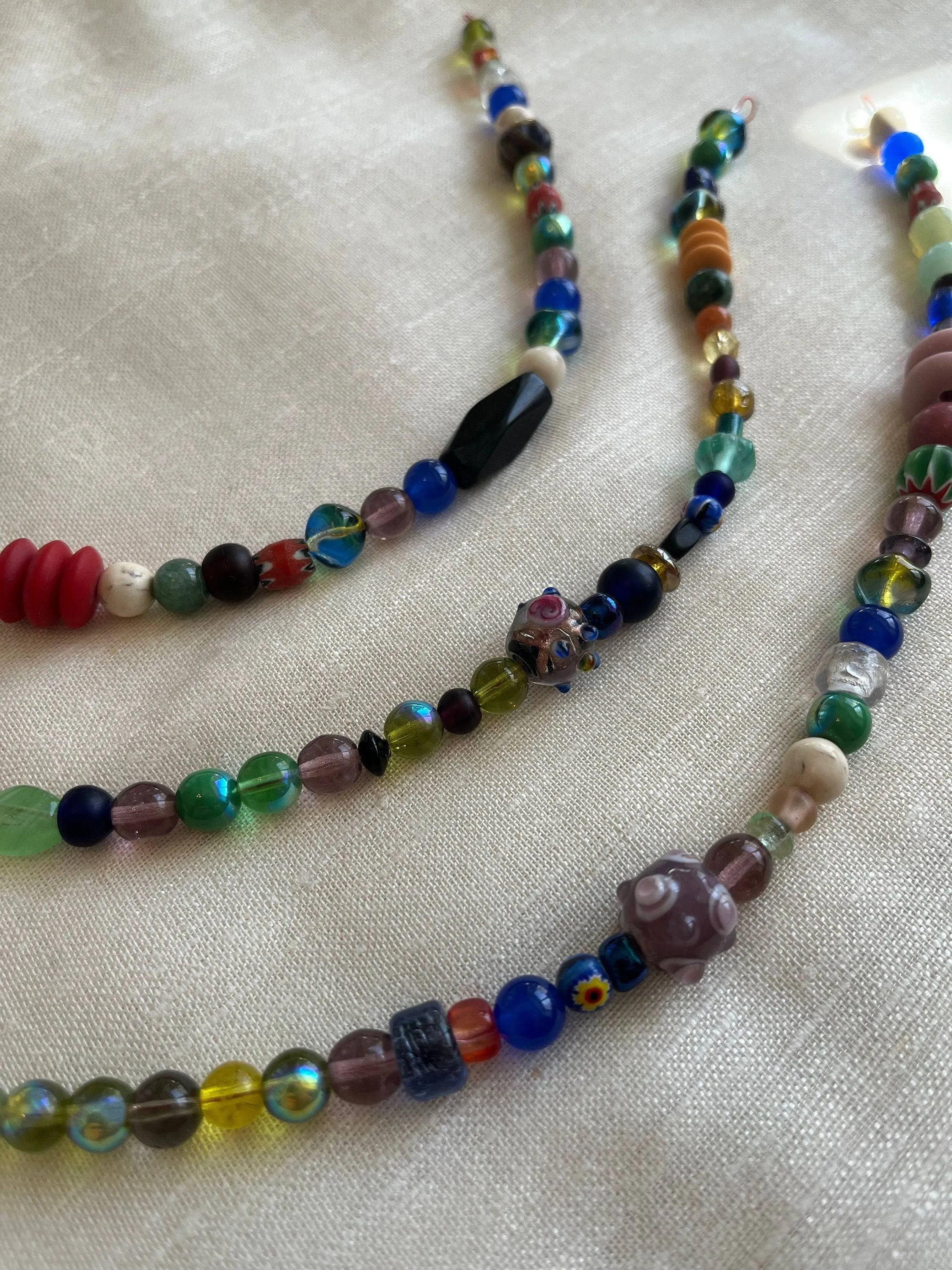 Viking Woman's Brooch and Beaded Necklace Set (Made by Leia)