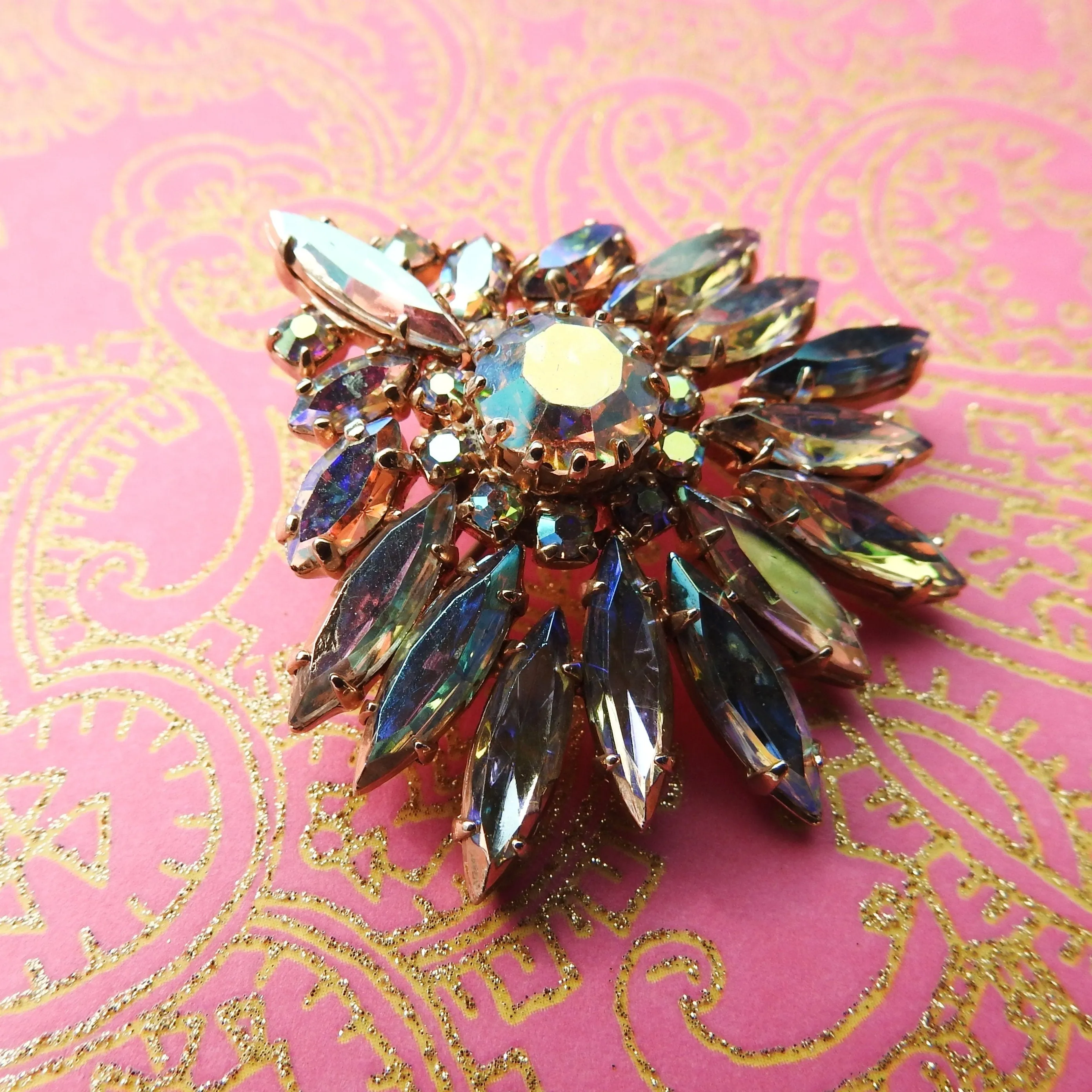 Vintage Austrian Crystal Brooch