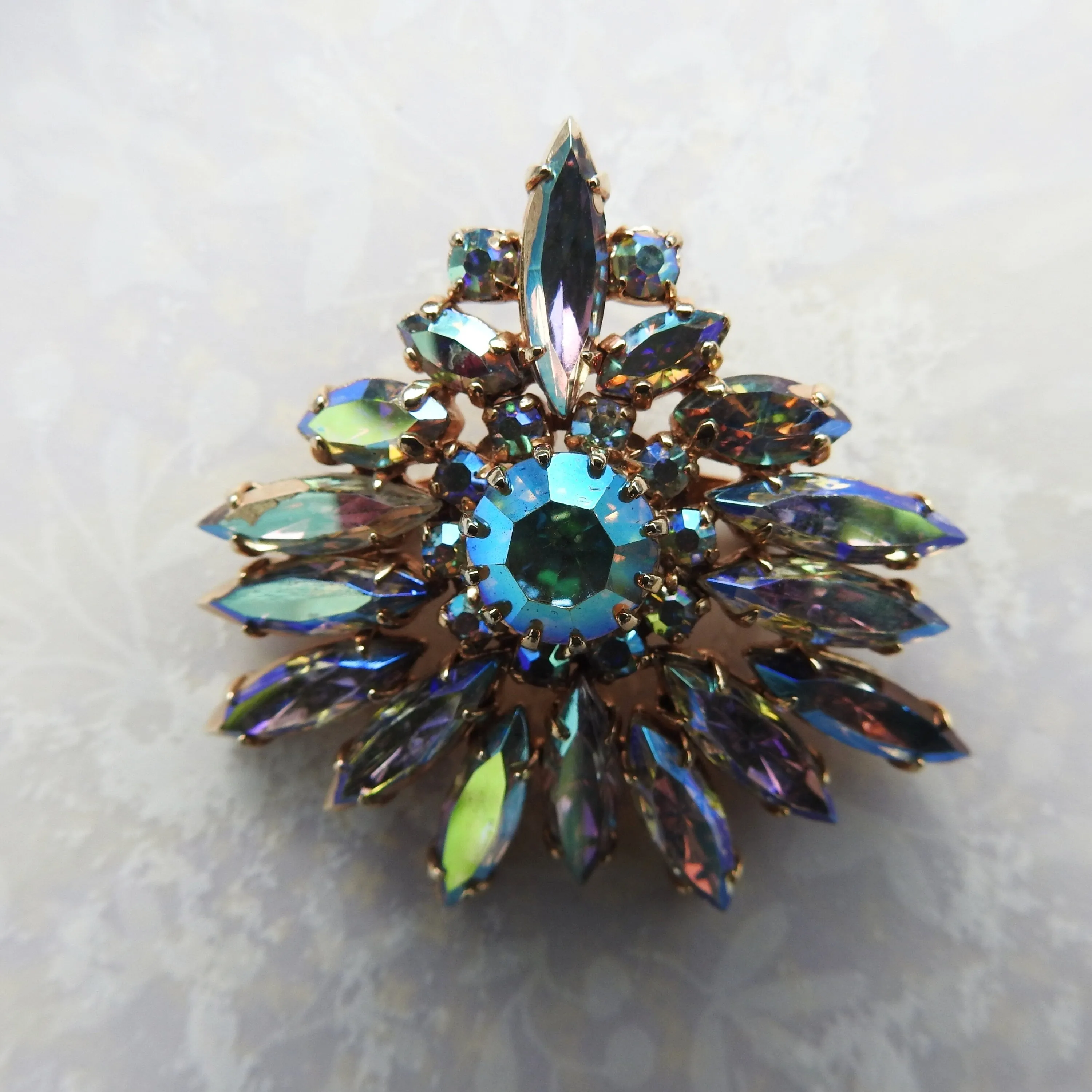 Vintage Austrian Crystal Brooch