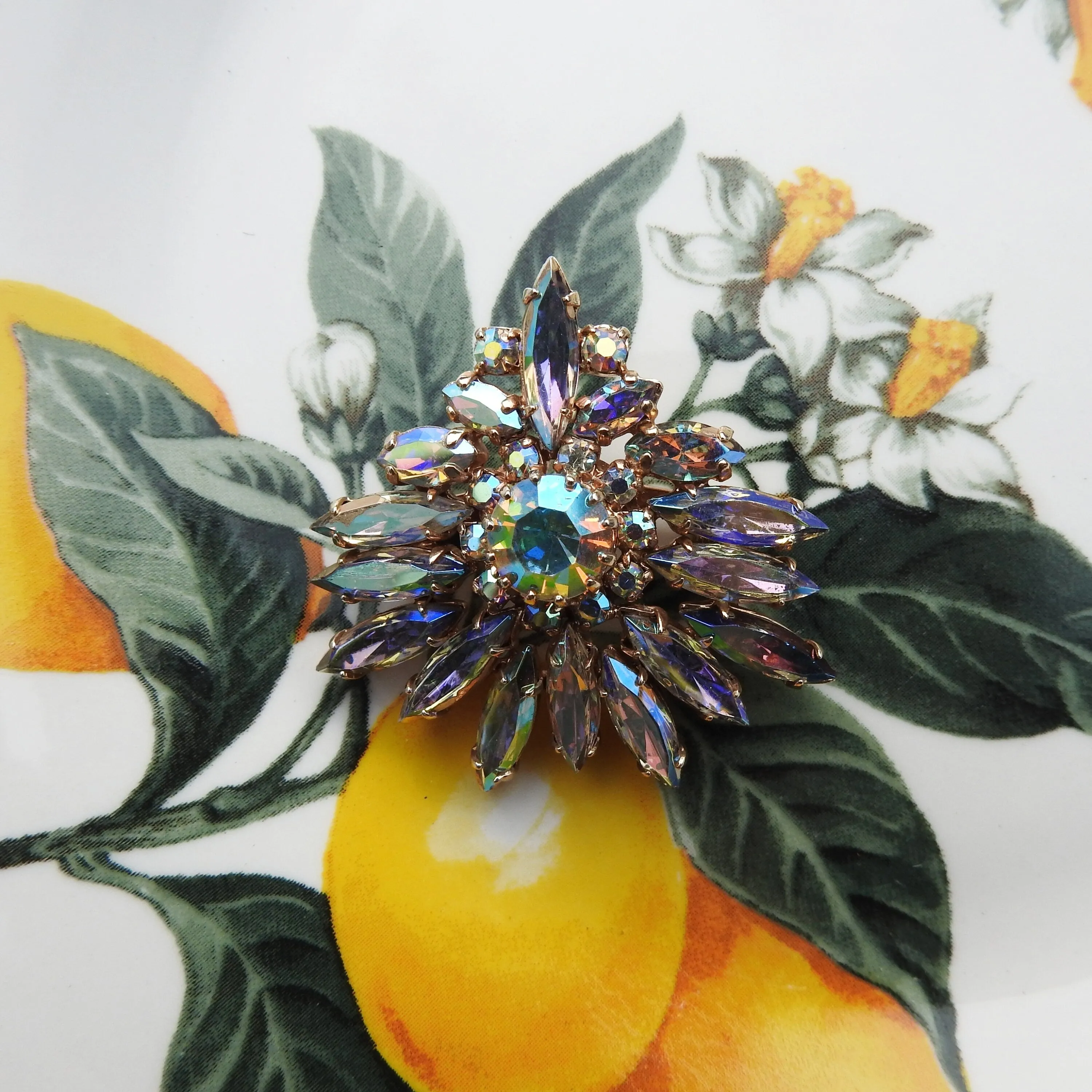 Vintage Austrian Crystal Brooch