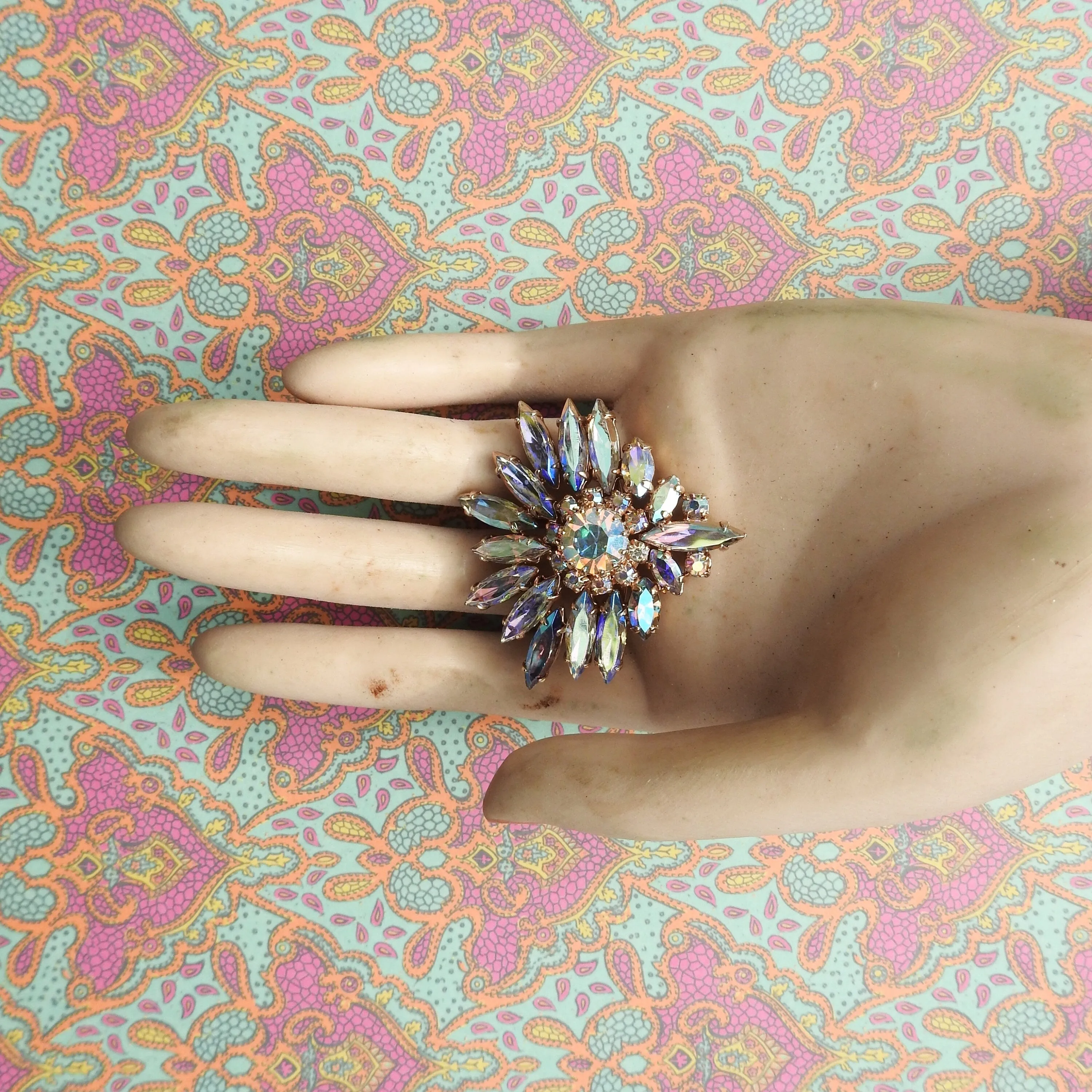 Vintage Austrian Crystal Brooch