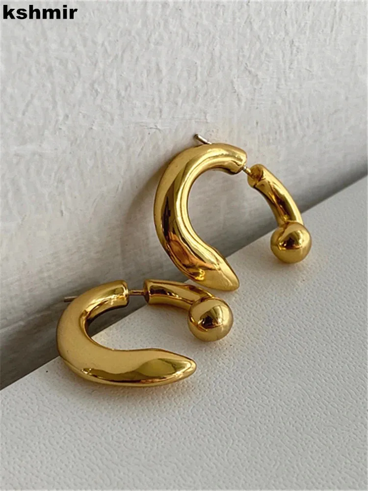 Vintage Geometric Stud Earrings