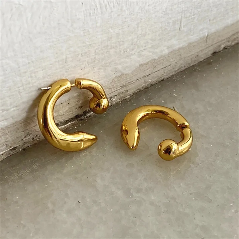 Vintage Geometric Stud Earrings