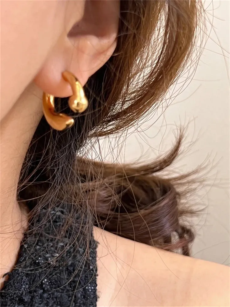 Vintage Geometric Stud Earrings