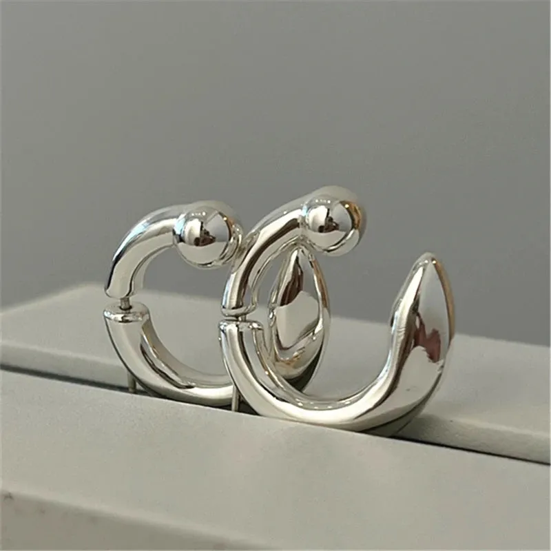 Vintage Geometric Stud Earrings
