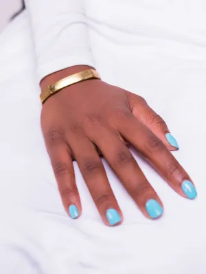 Vivo Medium Smooth Molongo Bracelet - Brass