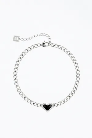 WHITNEY GEMSTONE HEART CHOKER