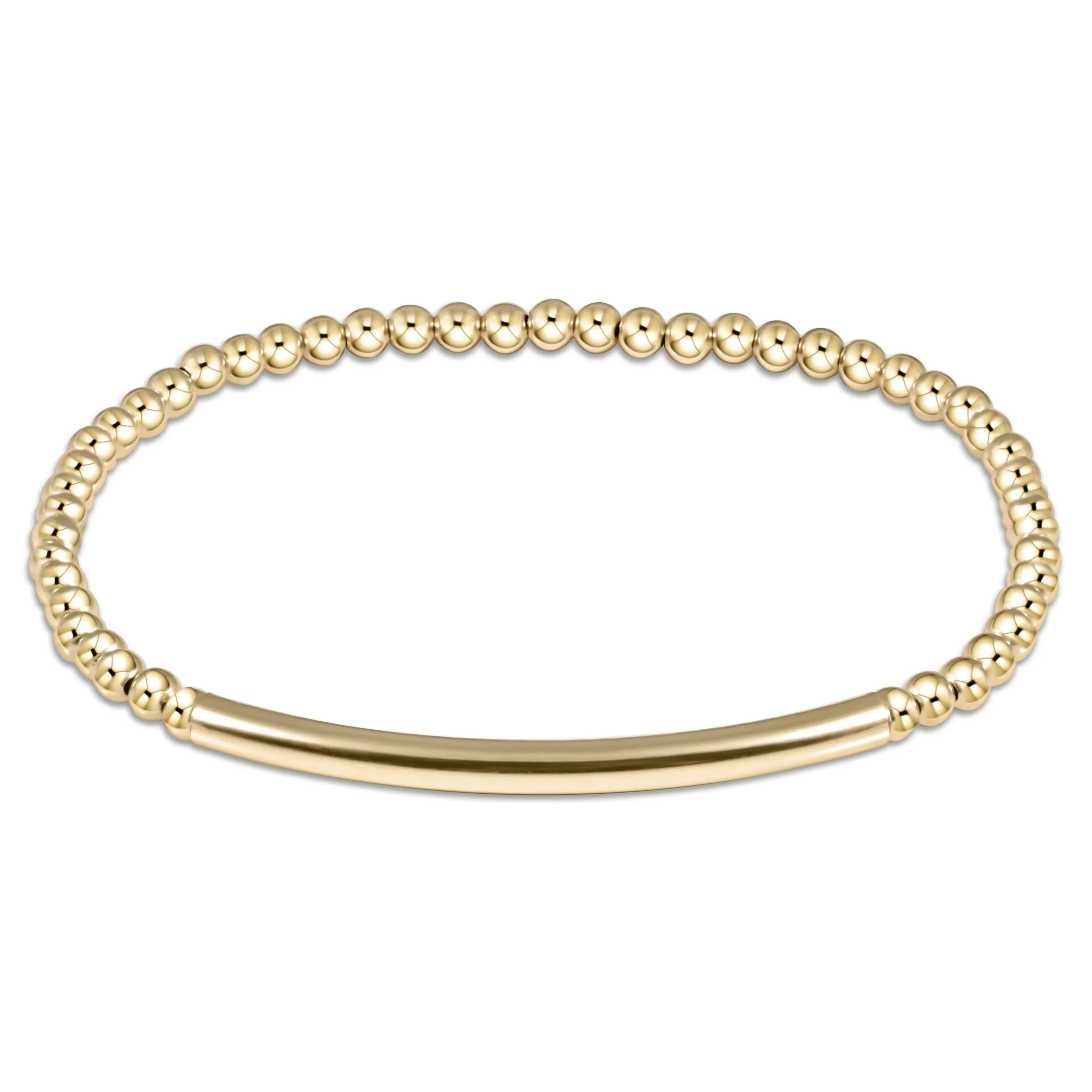 XL ENewton Extends Classic Smooth Bliss Bar 3mm Bead Bracelet