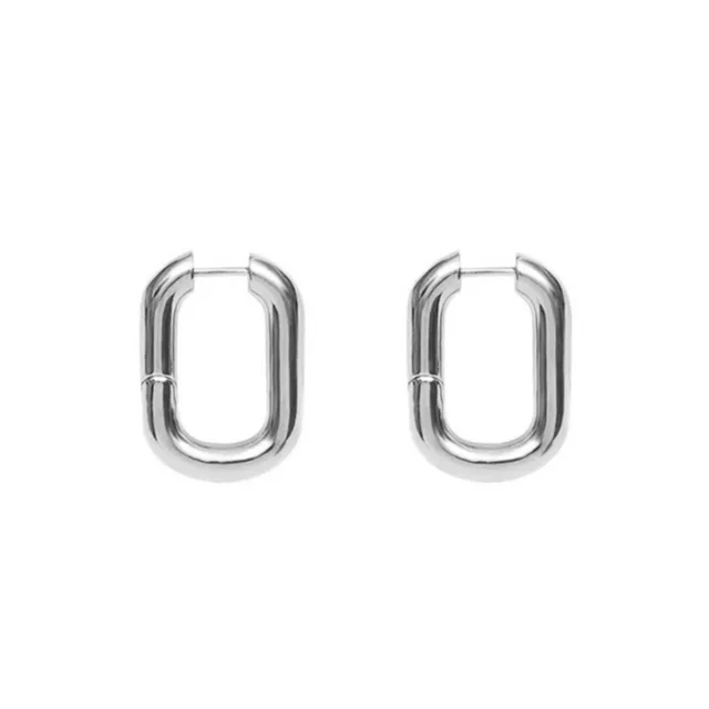 Yhpup Trendy Korean Hoop Earrings Statement Copper 16 K High Quality Earrings Minimalist Brincos Female Office Jewelry Gift 2020