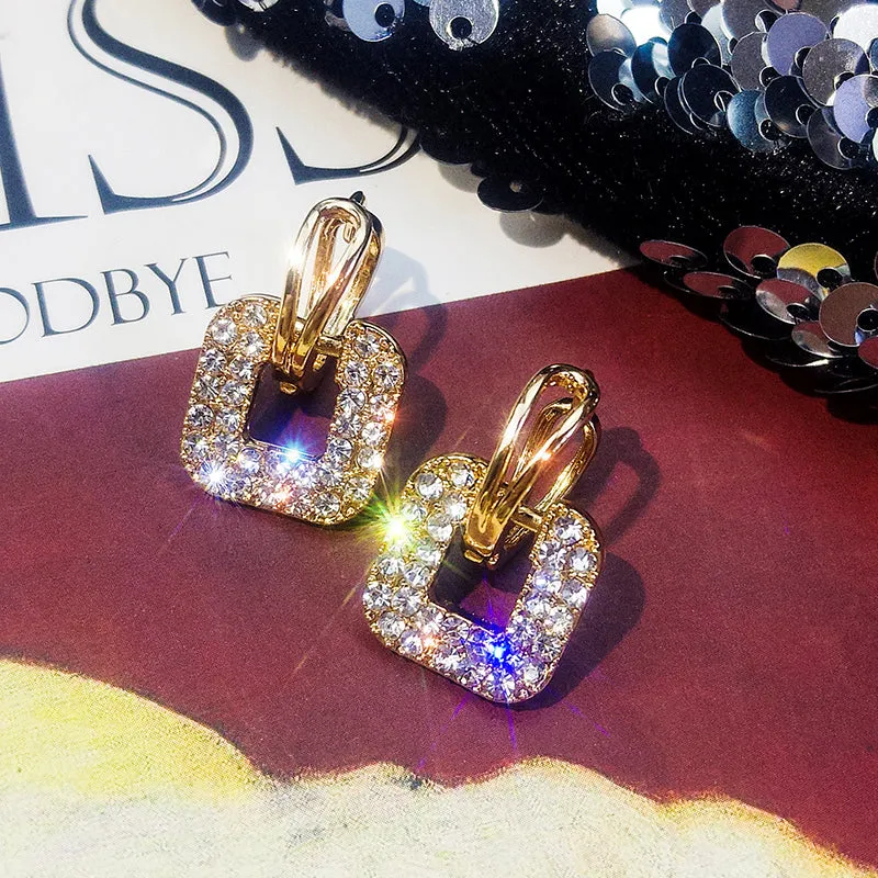 Zinc Alloy Geometric Earrings