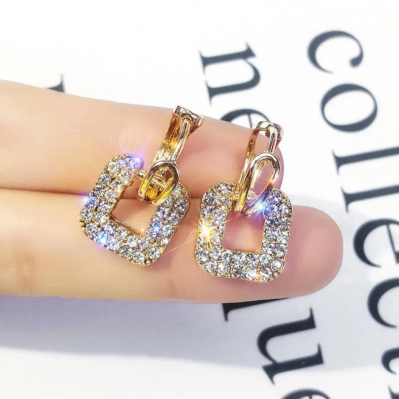 Zinc Alloy Geometric Earrings